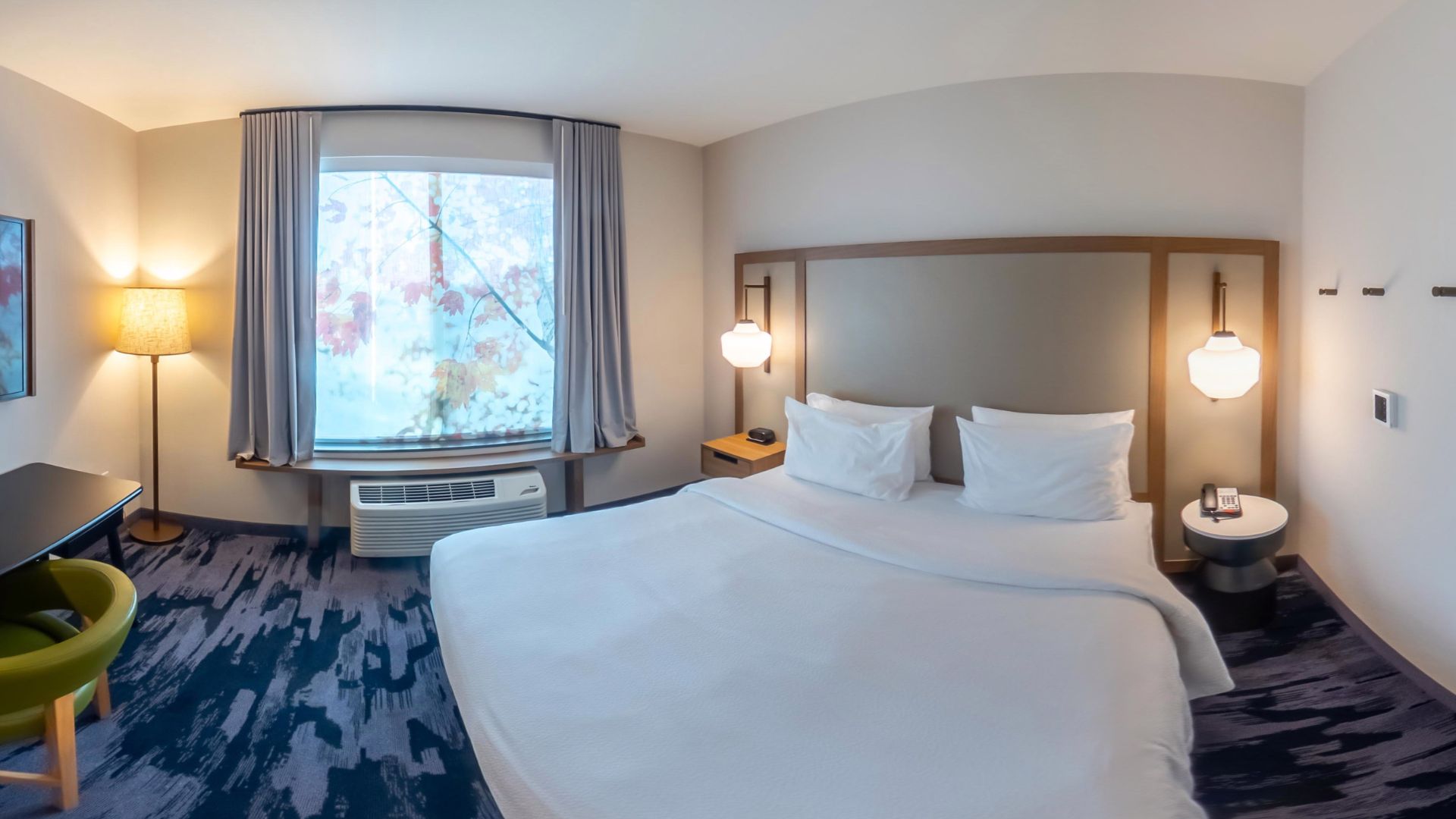 Panoramic Bedroom View of Fairfield Inn & Suites by Marriott - Lodi.